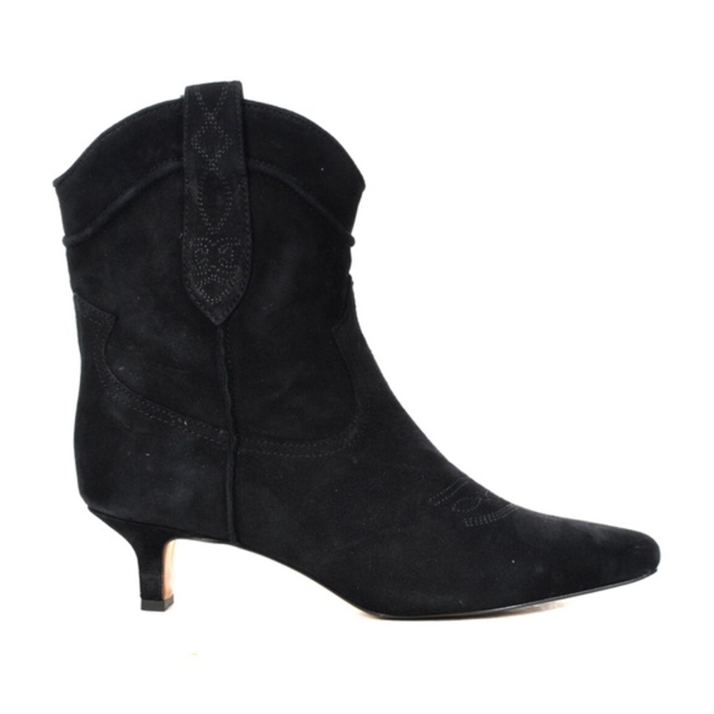 SAM EDLEMAN WOMEN’S TARYN WESTERN BLACK SUEDE BOOT SZ 8